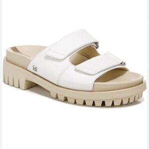 Sam Edelman Eliana Lug platform chunky slides platform white size 9 1/2 white